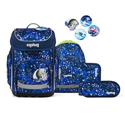 ergobag Pack Schulrucksack-Set OzeanBärwohner, 6-teilig