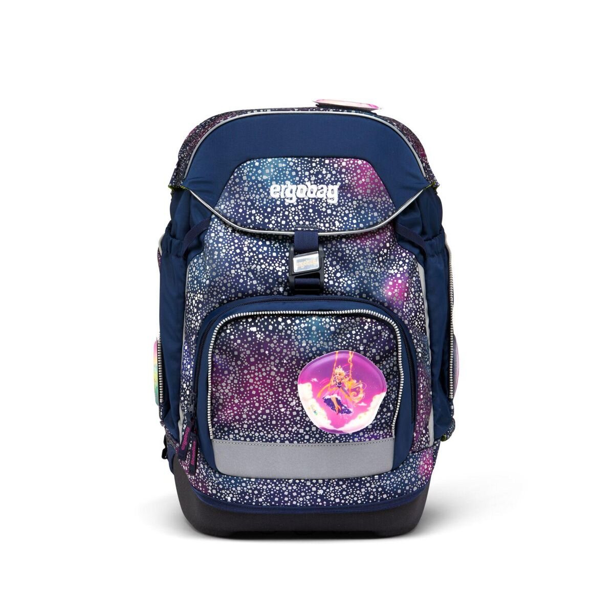 ergobag PACK Schulrucksack-Set SUPER REFLEX GLOW Bärlaxy