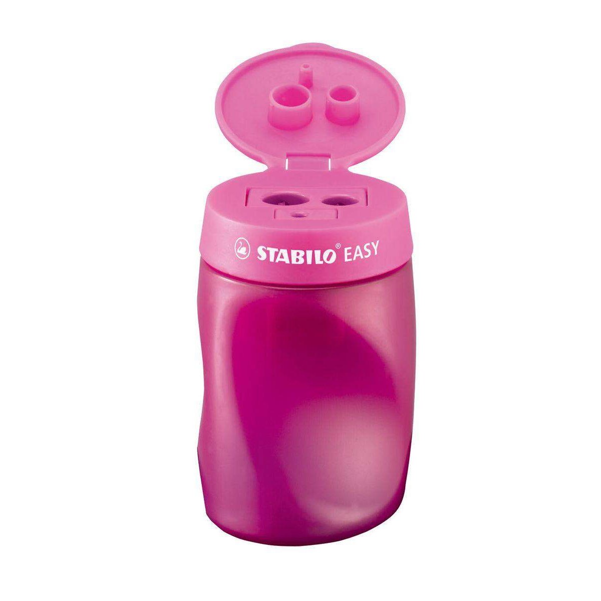 Ergonomischer Dosen-Spitzer für Linkshänder - STABILO EASYsharpener - 3 in 1 - pink