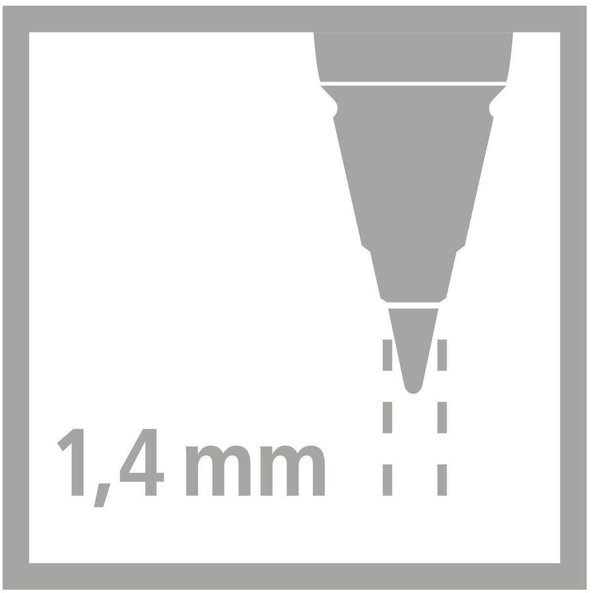 Ergonomischer Druck-Bleistift für Rechtshänder - STABILO EASYergo 1.4 in neonlimonengrün/aquamarin - Einzelstift - inklusive 3 dünner Minen - Härtegrad HB