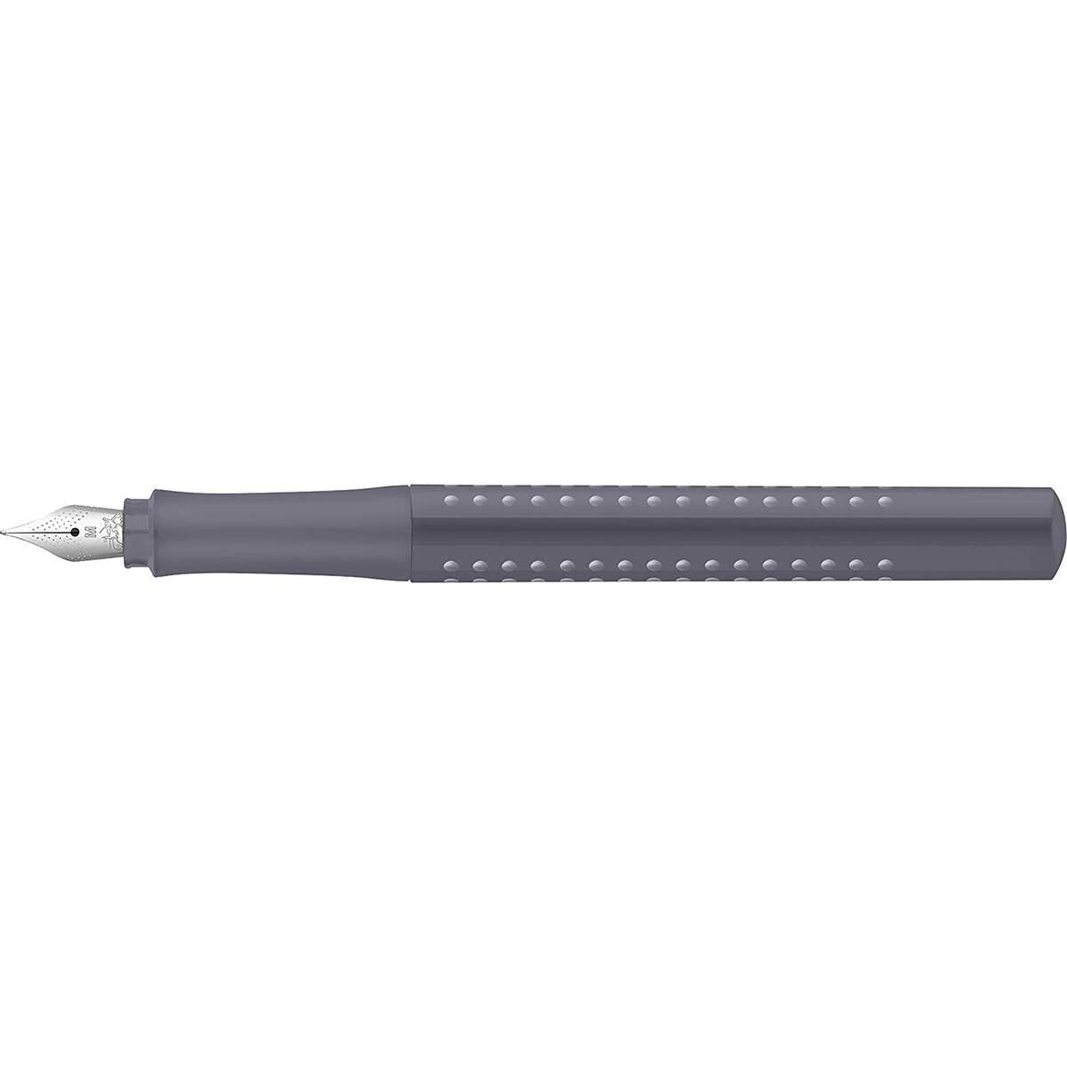 Faber-Castell - Füller Grip 2010, Federstärke M, dapple gray