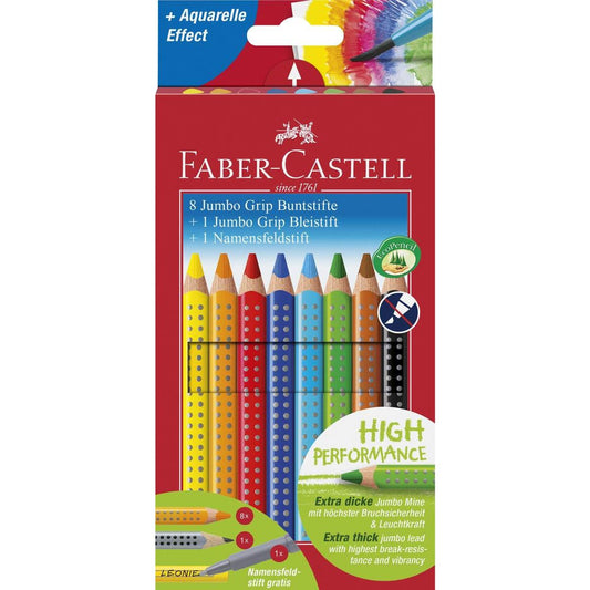 Faber-Castell Buntstift Jumbo GRIP Promotion set 8+1+1