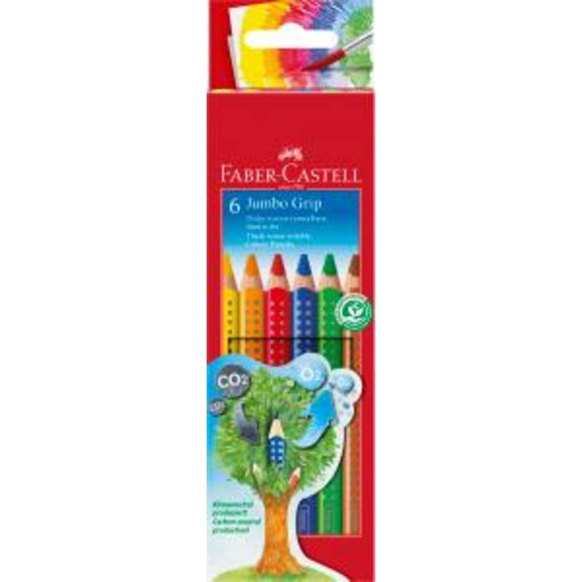 Faber-Castell Farbstift JUMBO GRIP 6er Kartonetui