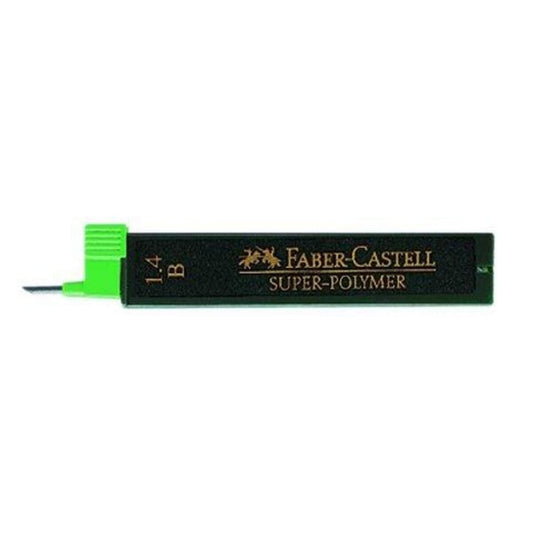 Faber-Castell Feinmine SUPER POLYMER, B, 1,4mm, 6 Stück