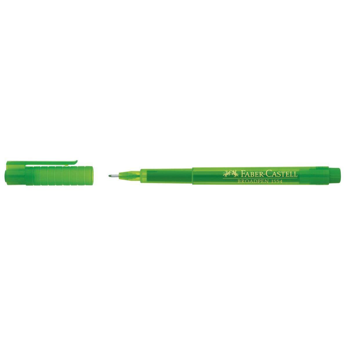 Faber-Castell Fineliner BROADPEN 1554, light green