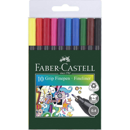 Faber-Castell Finepen Etui Grip 0,4 10er Etui