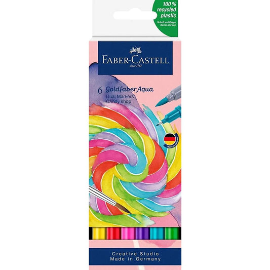 Faber-Castell Gofa Aqua Dual Marker Candy Shop, 6er