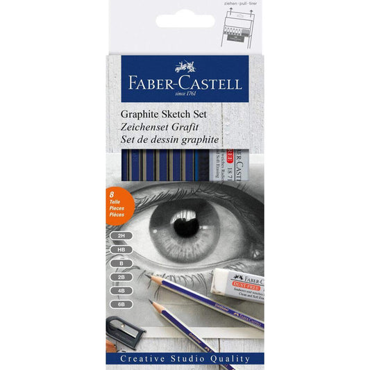 Faber-Castell Graphite Sketch Set Goldfaber, 8-teilig