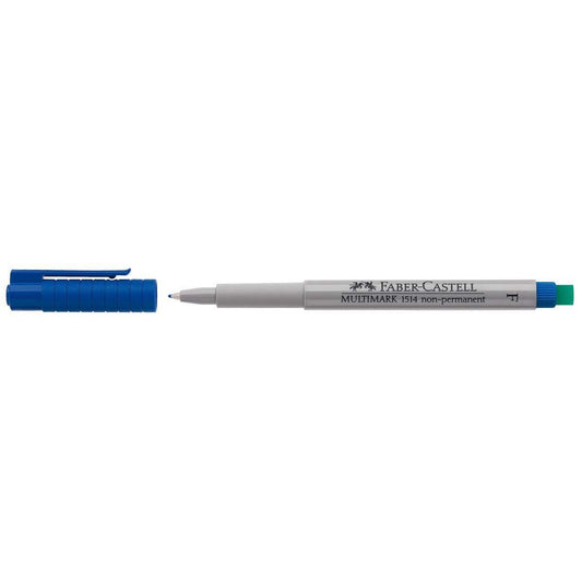 Faber-Castell Marker Multimark, nonpermanent, F, blau