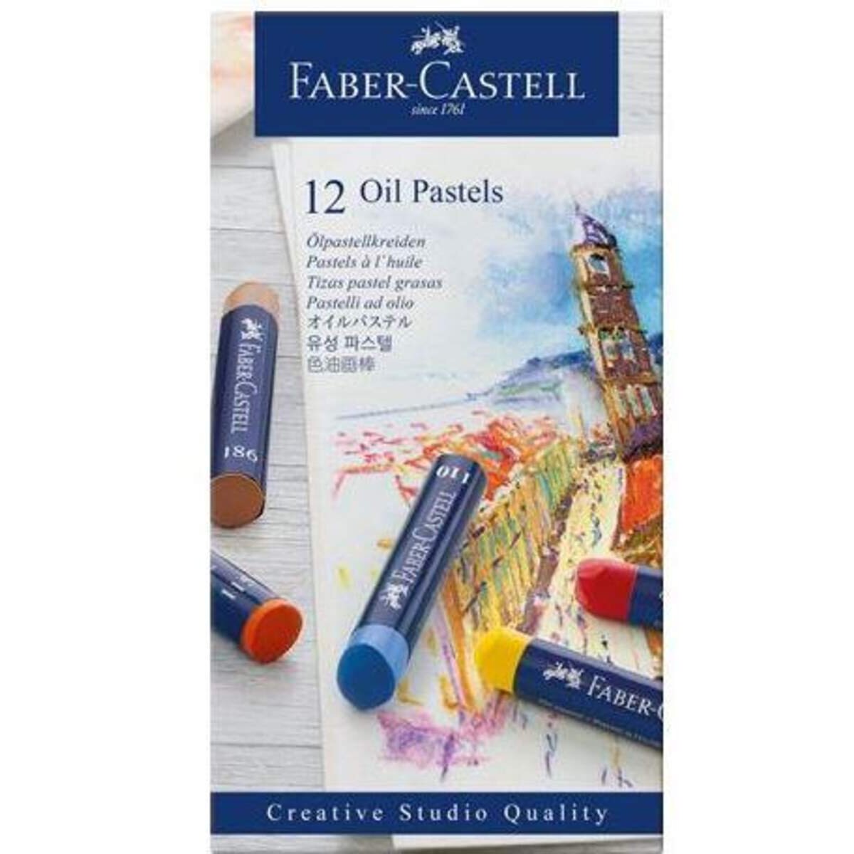 Faber-Castell Ölpastellkreiden, 12er Etui