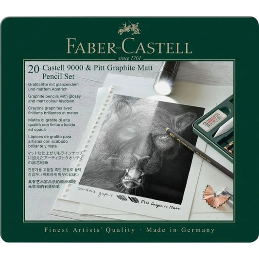 Faber-Castell Pitt Graphite Matt & Castell 9000 Set