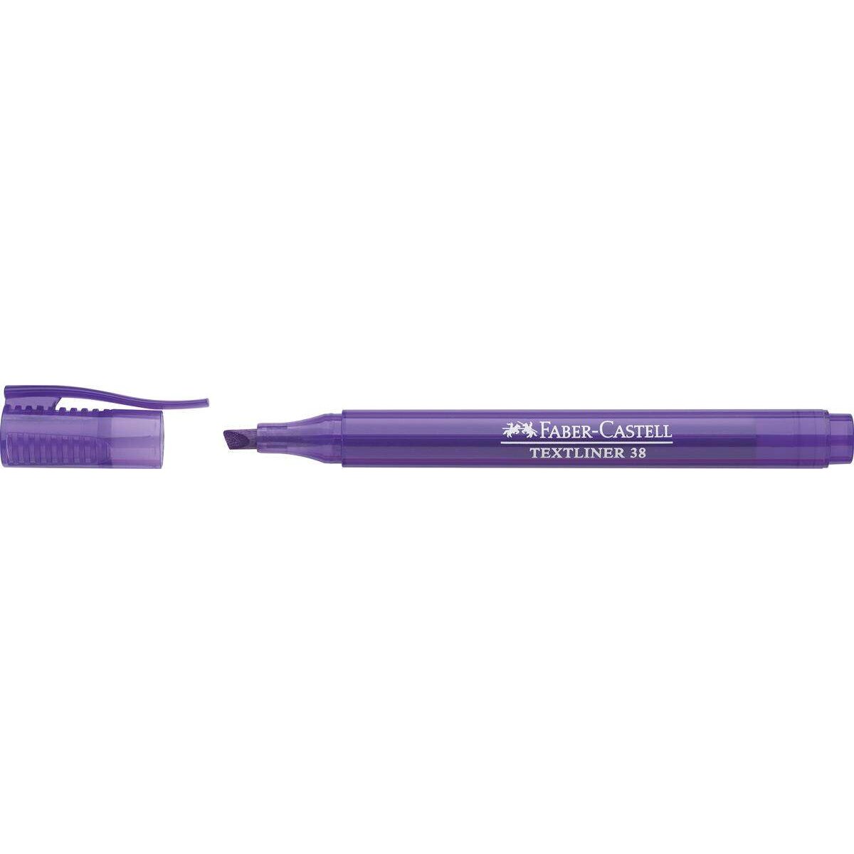 Faber-Castell Textmarker Textliner 38 mit Clip, violett