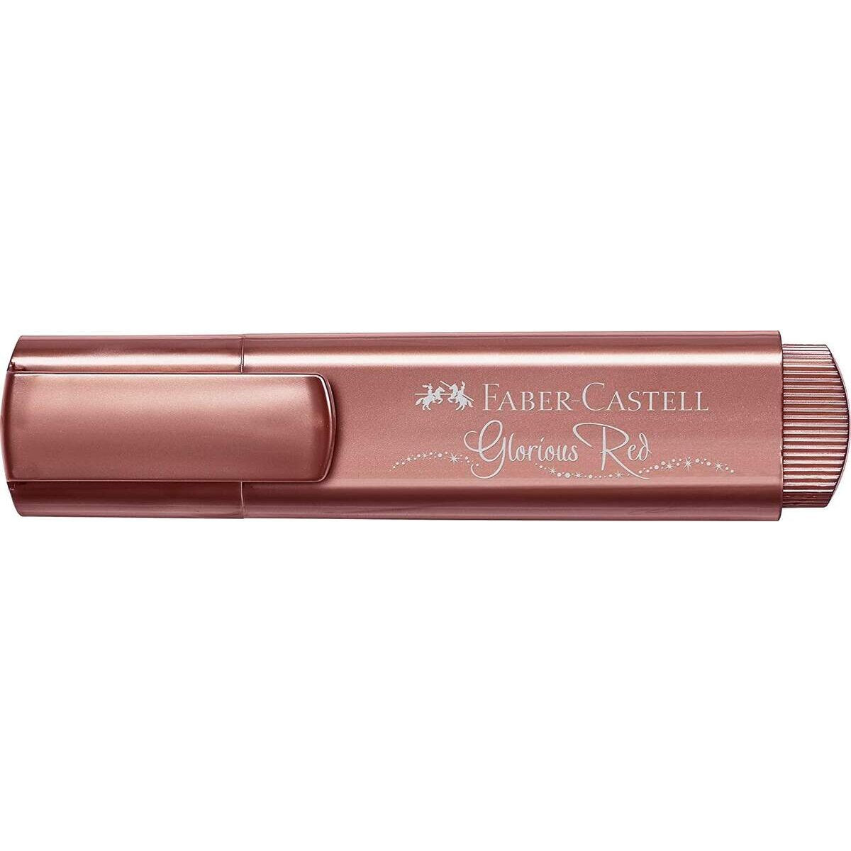 Faber-Castell Textmarker TL 46, Metallic rot