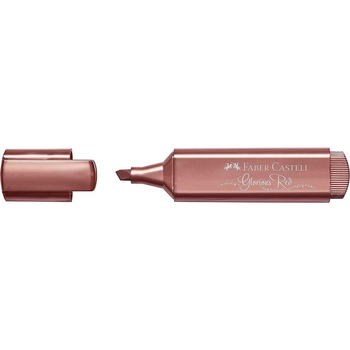 Faber-Castell Textmarker TL 46, Metallic rot