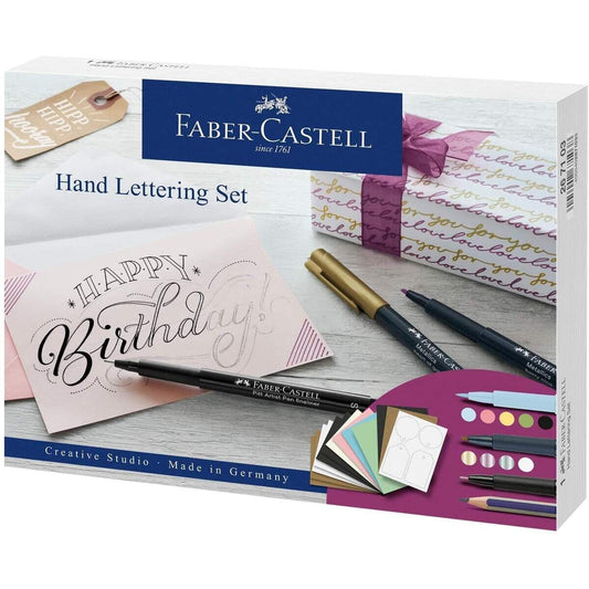 Faber-Castell Tuschestift Pitt Artist Pen Hand Lettering Set, 12 teilig