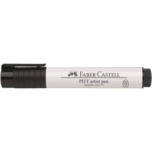 Faber-Castell Tuschestift Pitt artist pen, 2,5mm, Rundspitze, weiß