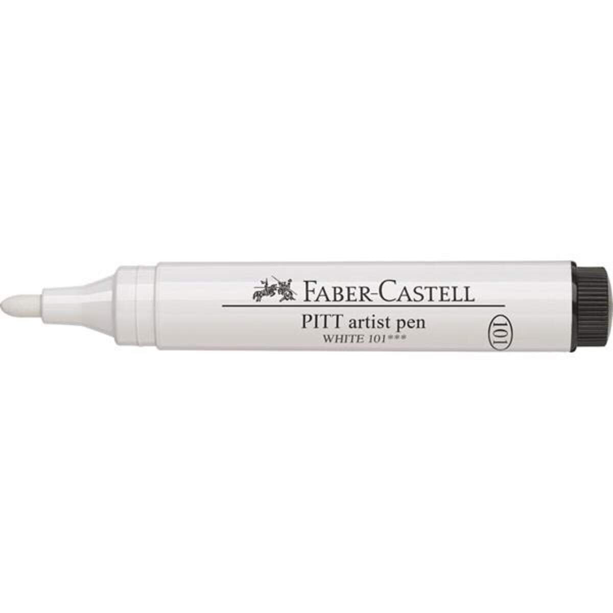 Faber-Castell Tuschestift Pitt artist pen, 2,5mm, Rundspitze, weiß