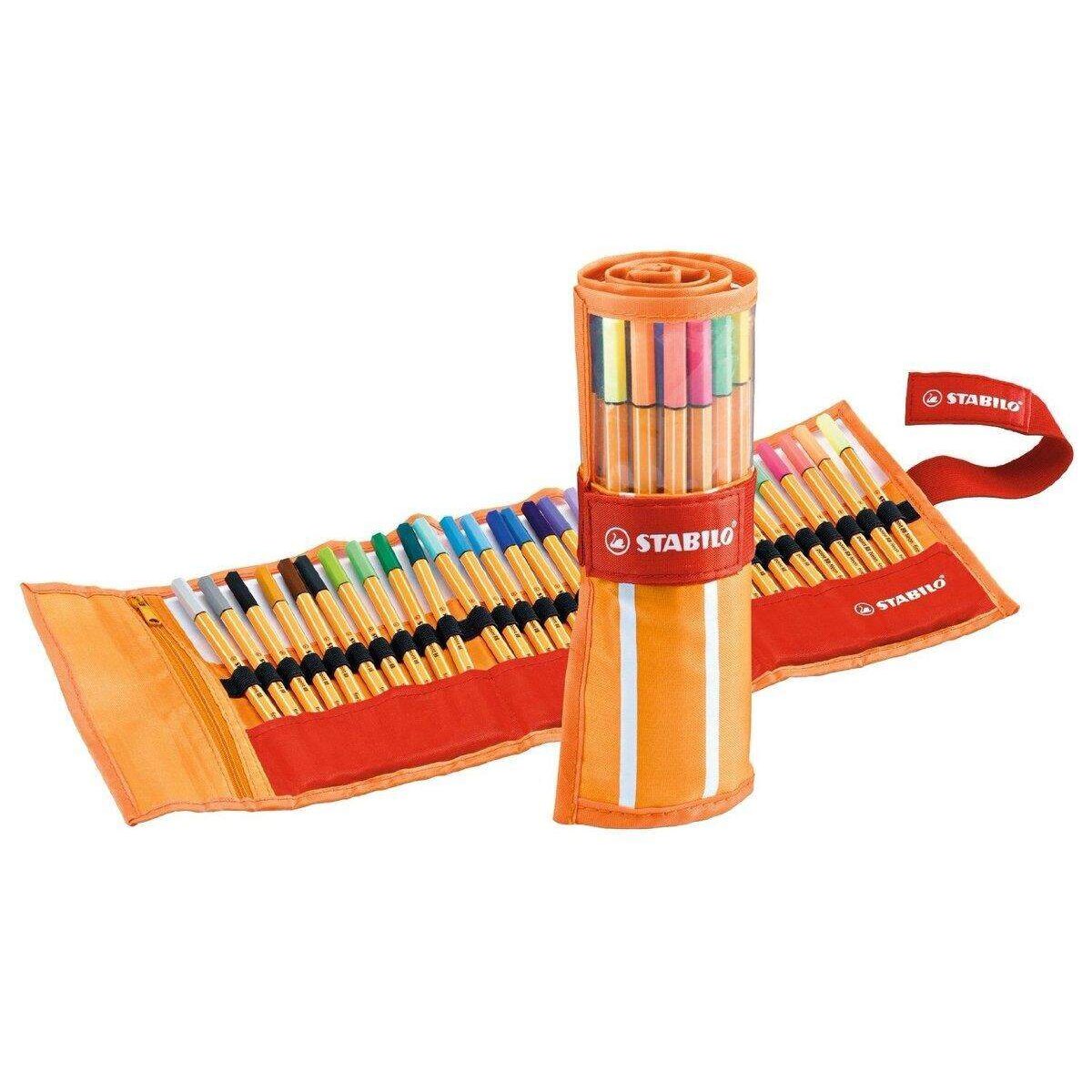 Fineliner - STABILO point 88 - 30er Rollerset - mit 30 verschiedenen Farben