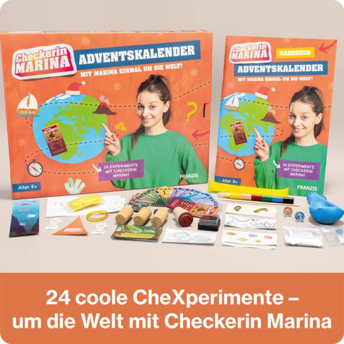 Franzis Adventskalender CheXperimente mit Checkerin Marina zu Natur, Technik und Kulturen