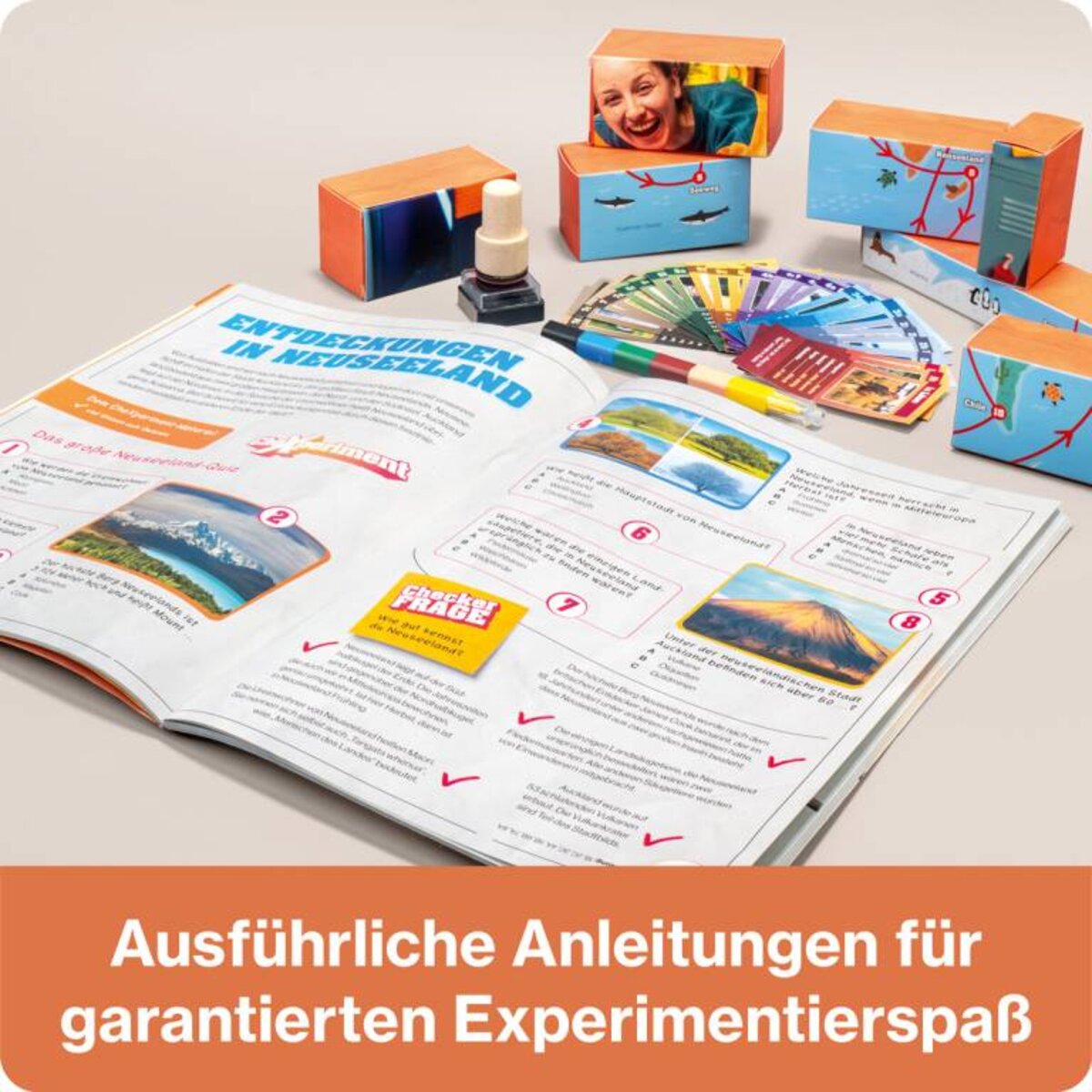 Franzis Adventskalender CheXperimente mit Checkerin Marina zu Natur, Technik und Kulturen