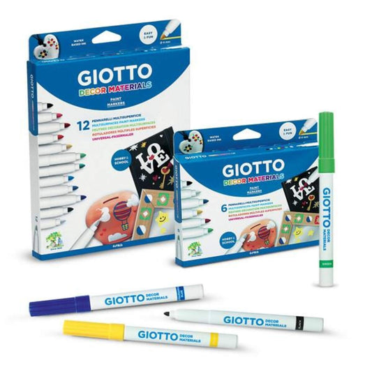 Giotto Decor Materials Universal-Fasermaler 6er Set