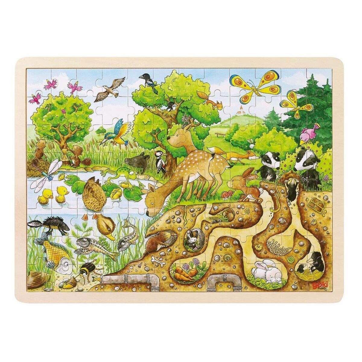 goki Einlegepuzzle Erlebnis Natur