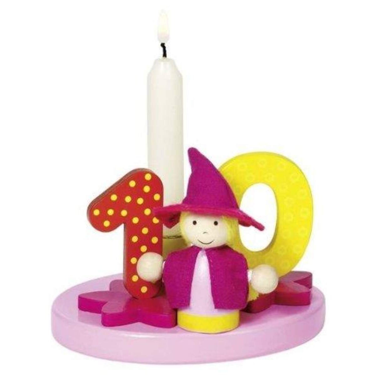 goki Kerzenhalter Geburtstagskind Mädchen mit Zahlen von 1-10