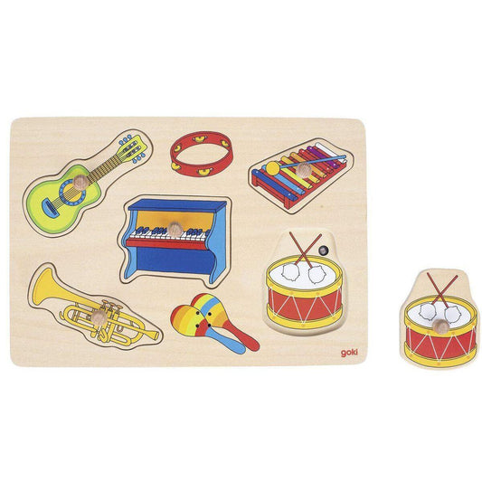 goki Puzzle Musikalien mit Instrumentensounds, 5 Teile