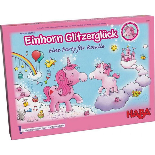 HABA 302767 Einhorn Glitzerglück Eine Party für Rosalie