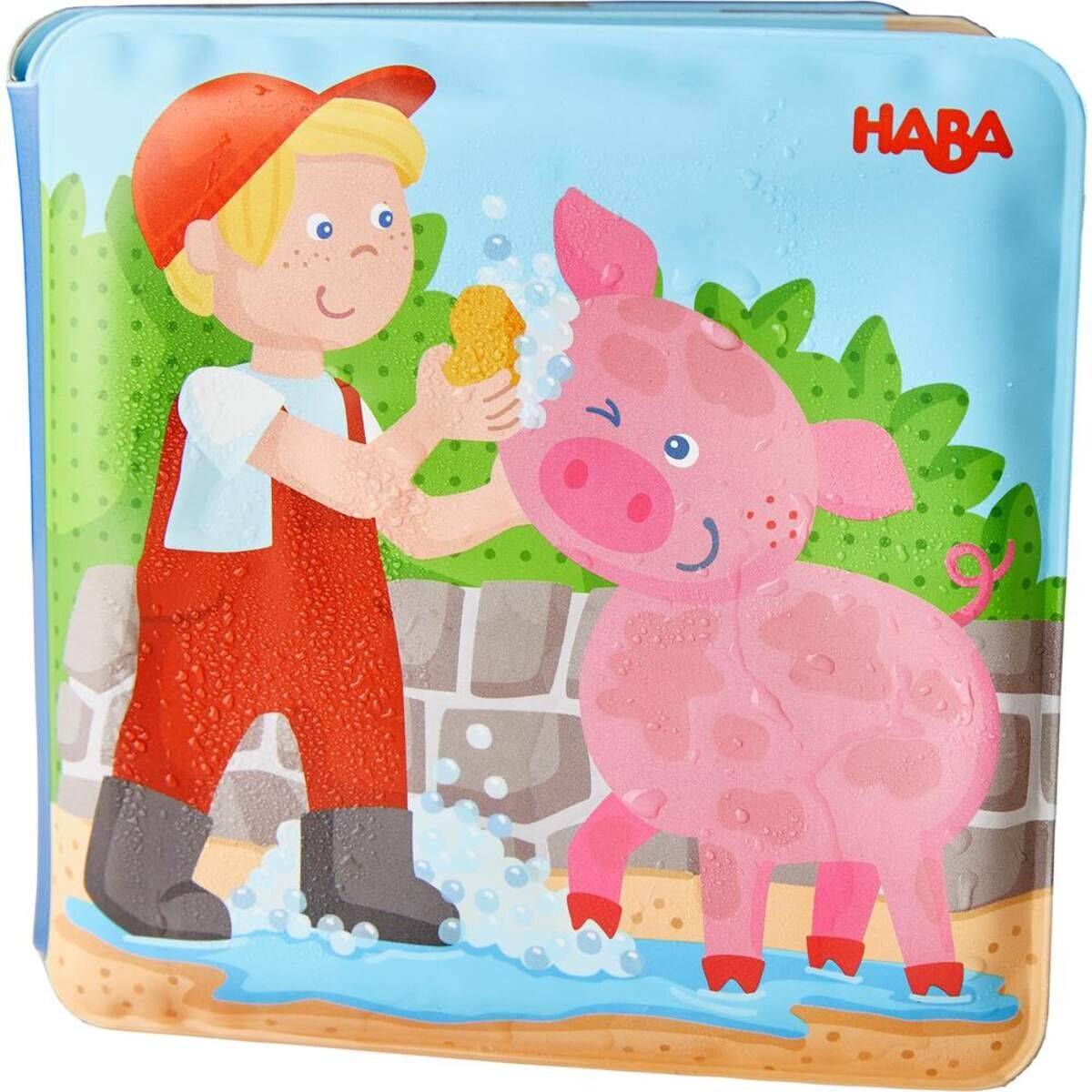HABA 304707 Badebuch Waschtag bei Schwein & Kuh