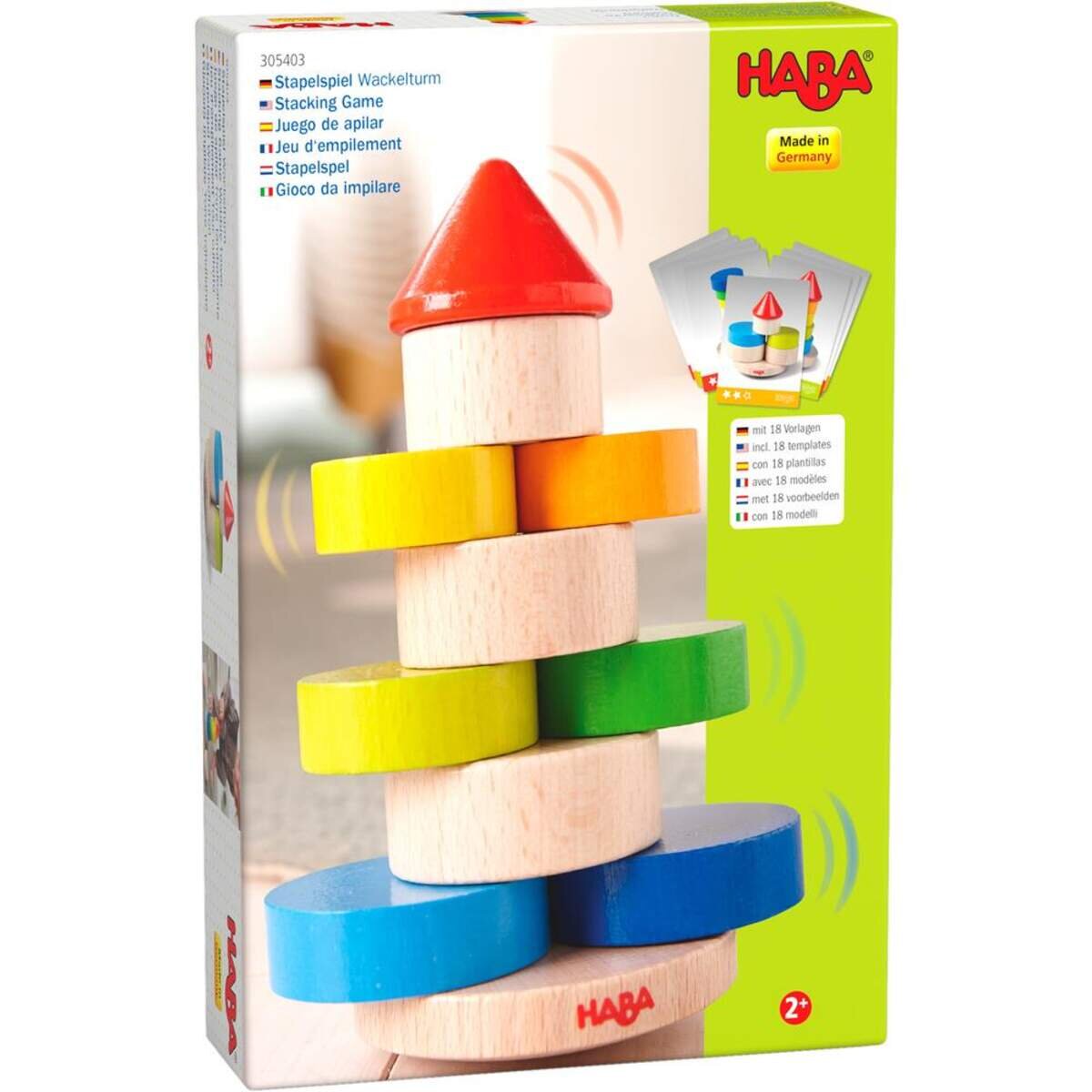 HABA 305403 Stapelspiel Wackelturm
