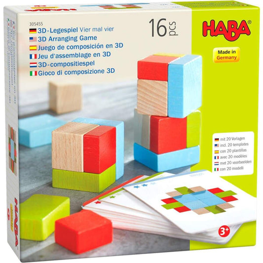 HABA 305455 3D-Legespiel Vier mal vier