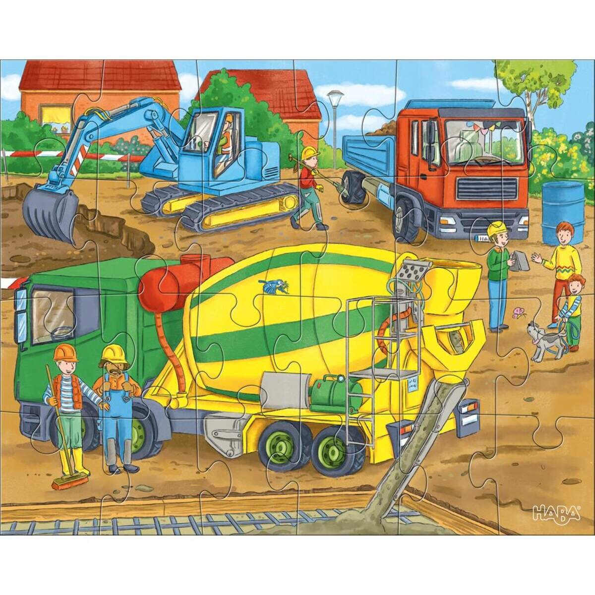 HABA 305469 Puzzles Auf der Baustelle 3x24 Teile