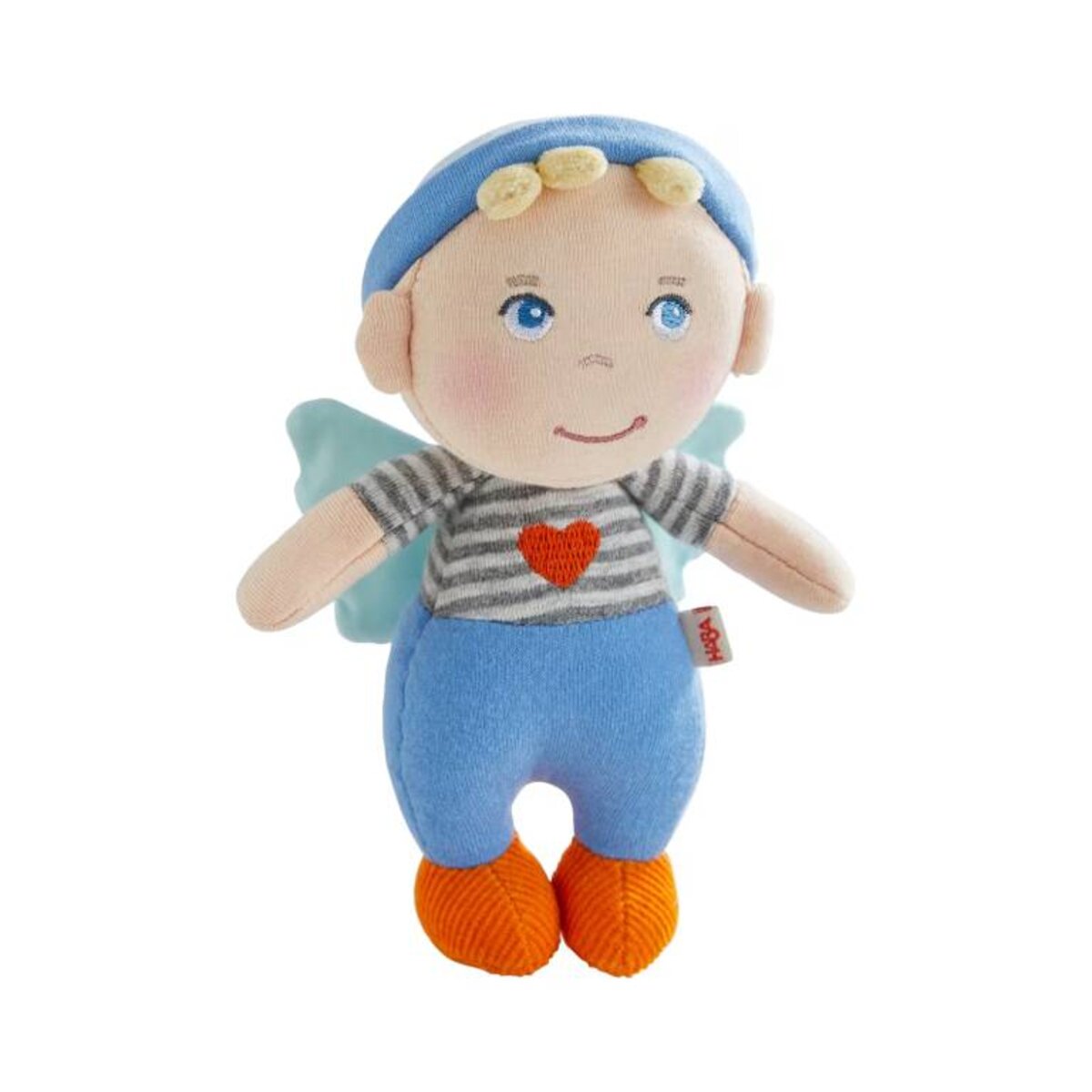 HABA Schutzengelpuppe Mats mit Flügel 15 cm Stoffpuppe