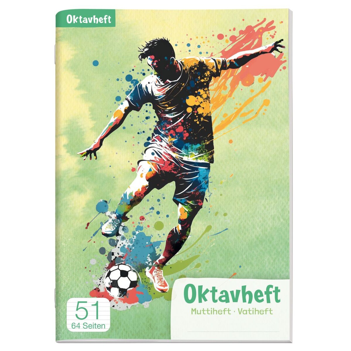 Häfft Verlag Lernfreunde Oktavheft A6  64 S., Lineatur 51, 1 Stück, 7-fach sortiert