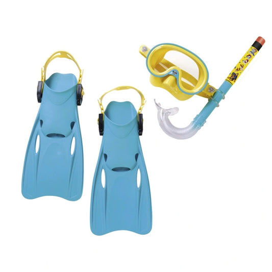 Happy People Tauchset Paw Patrol Design Schnorchel und Flossen 27 - 30 für Kinder