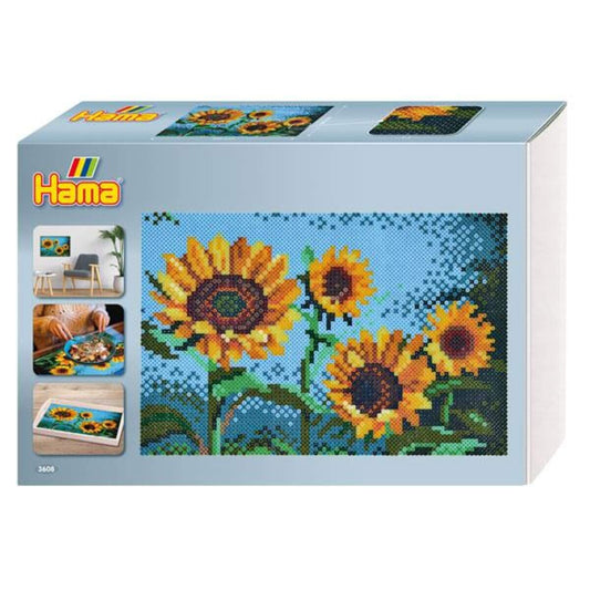 Hama Bügelperlen Art Sonnenblumen,Geschenkbox