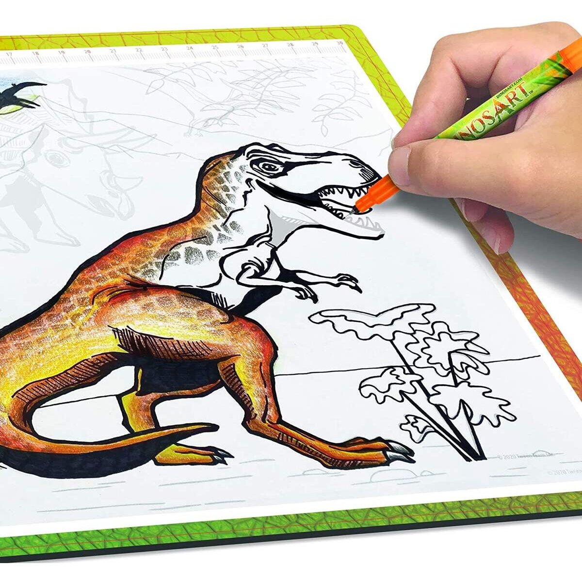 Hape Dinos Art - Dino Leuchtpad zum Nachzeichnen