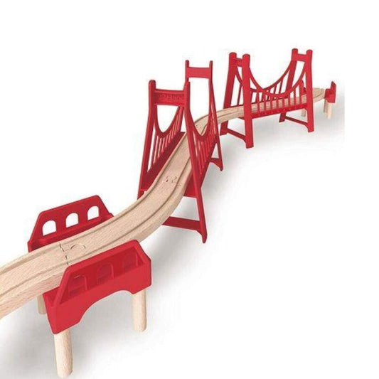 Hape Eisenbahnwelt Große Doppel-Hängebrücke