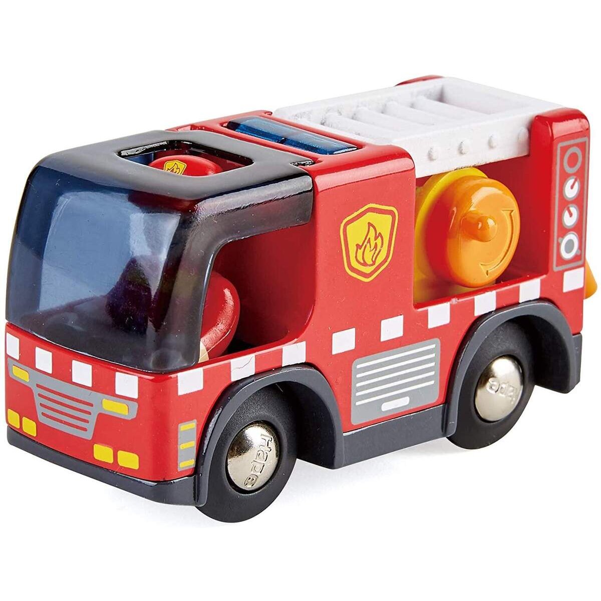 Hape Feuerwehrauto mit Sirene, Spielfigur &-Fahrzeug