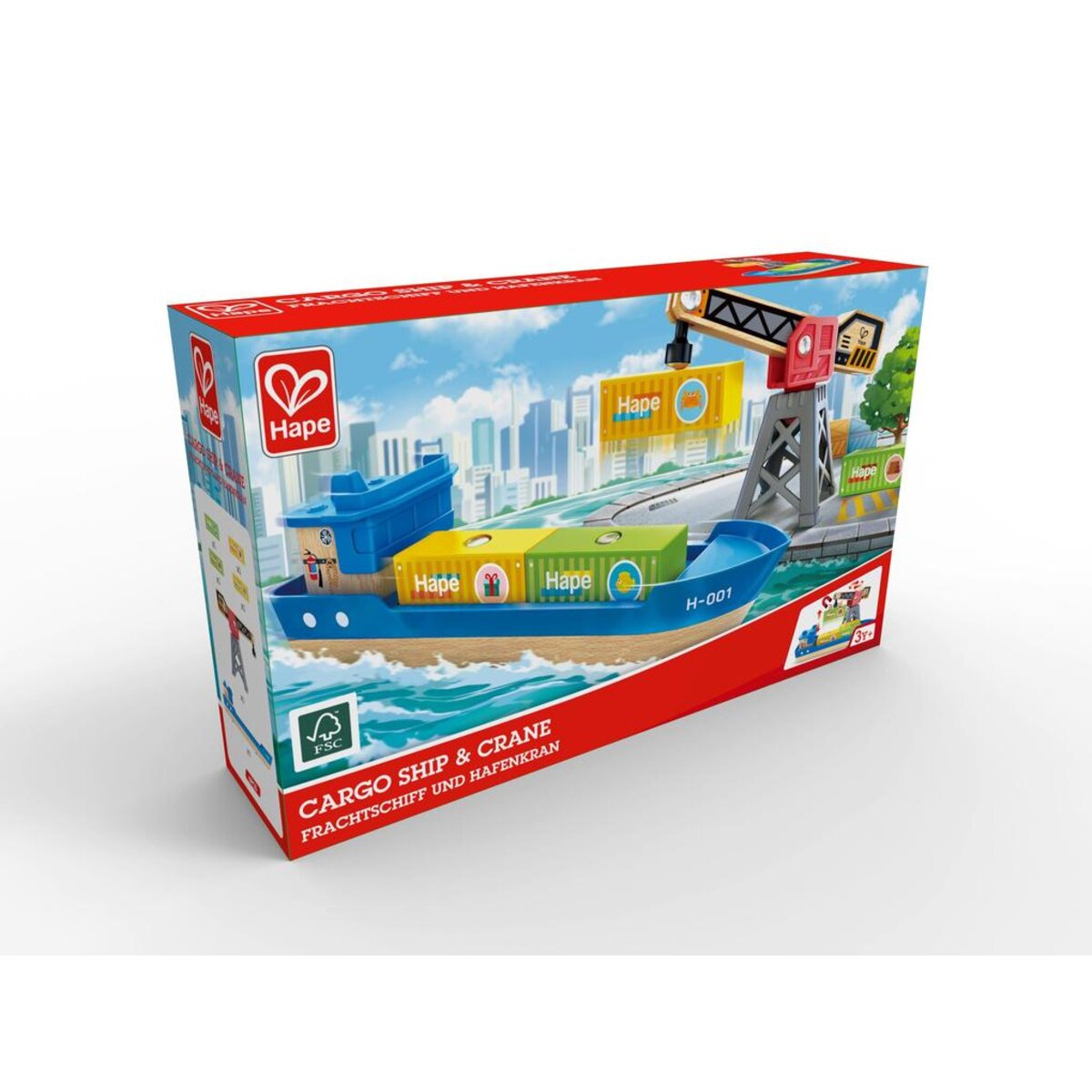 Hape Frachtschiff und Hafenkran