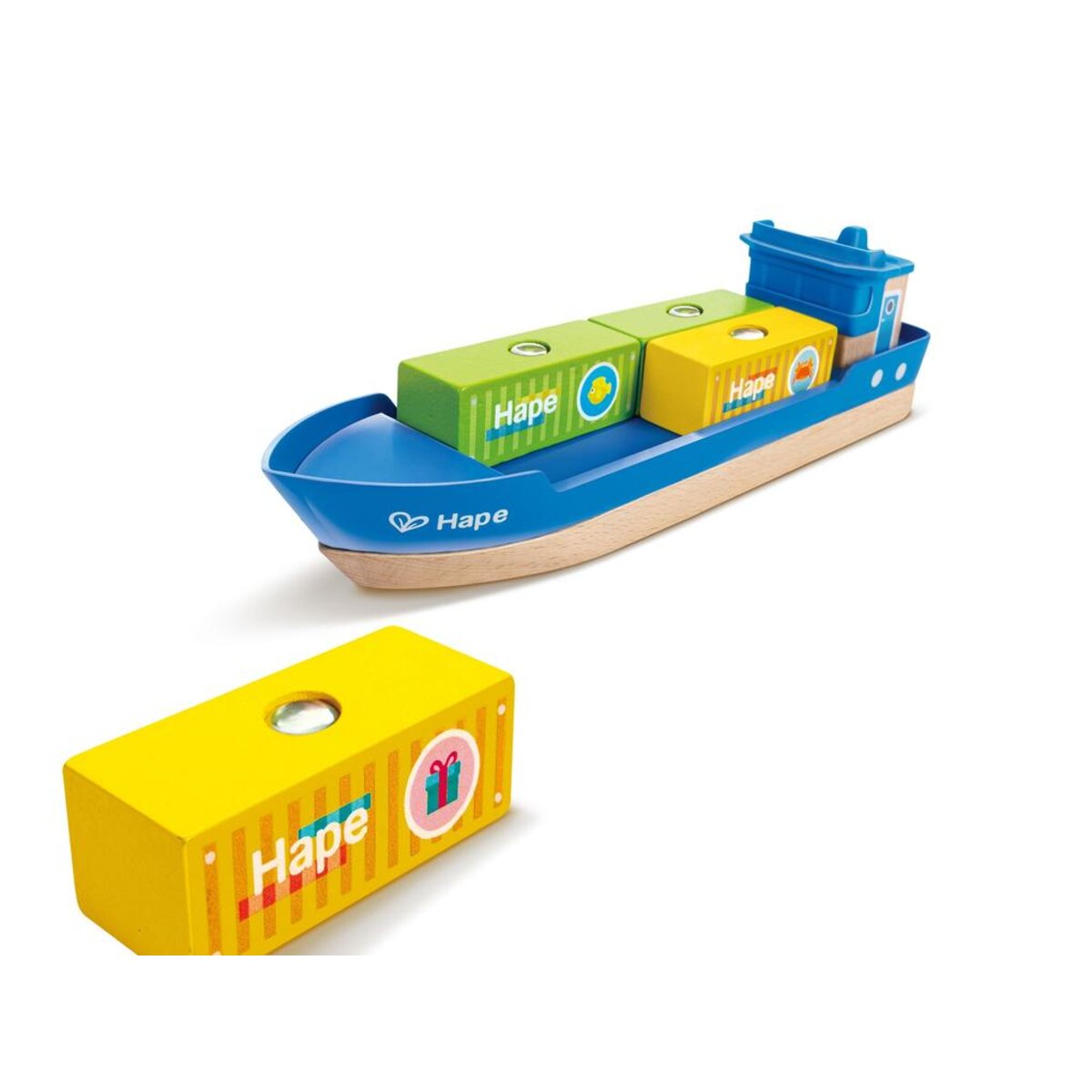 Hape Frachtschiff und Hafenkran