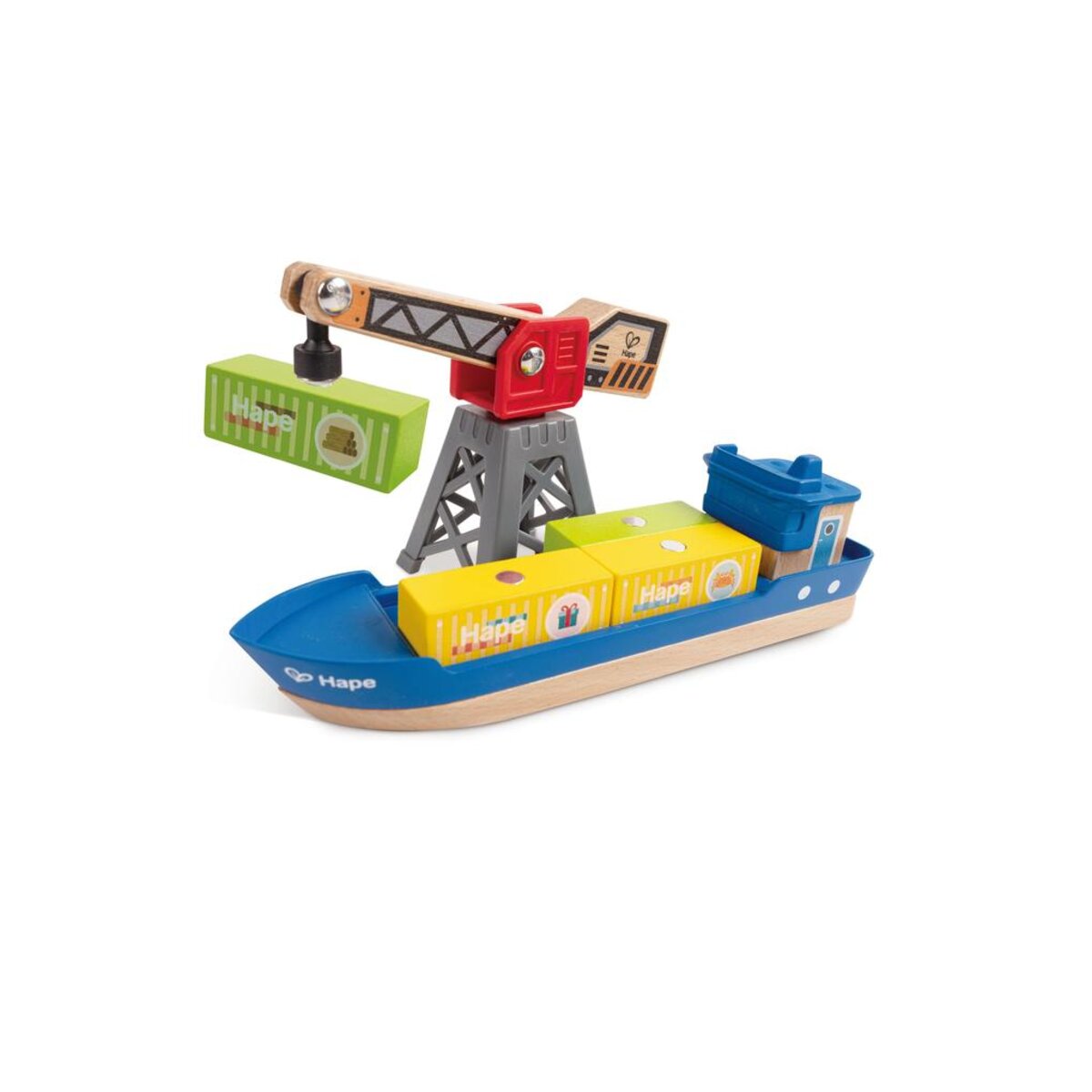 Hape Frachtschiff und Hafenkran