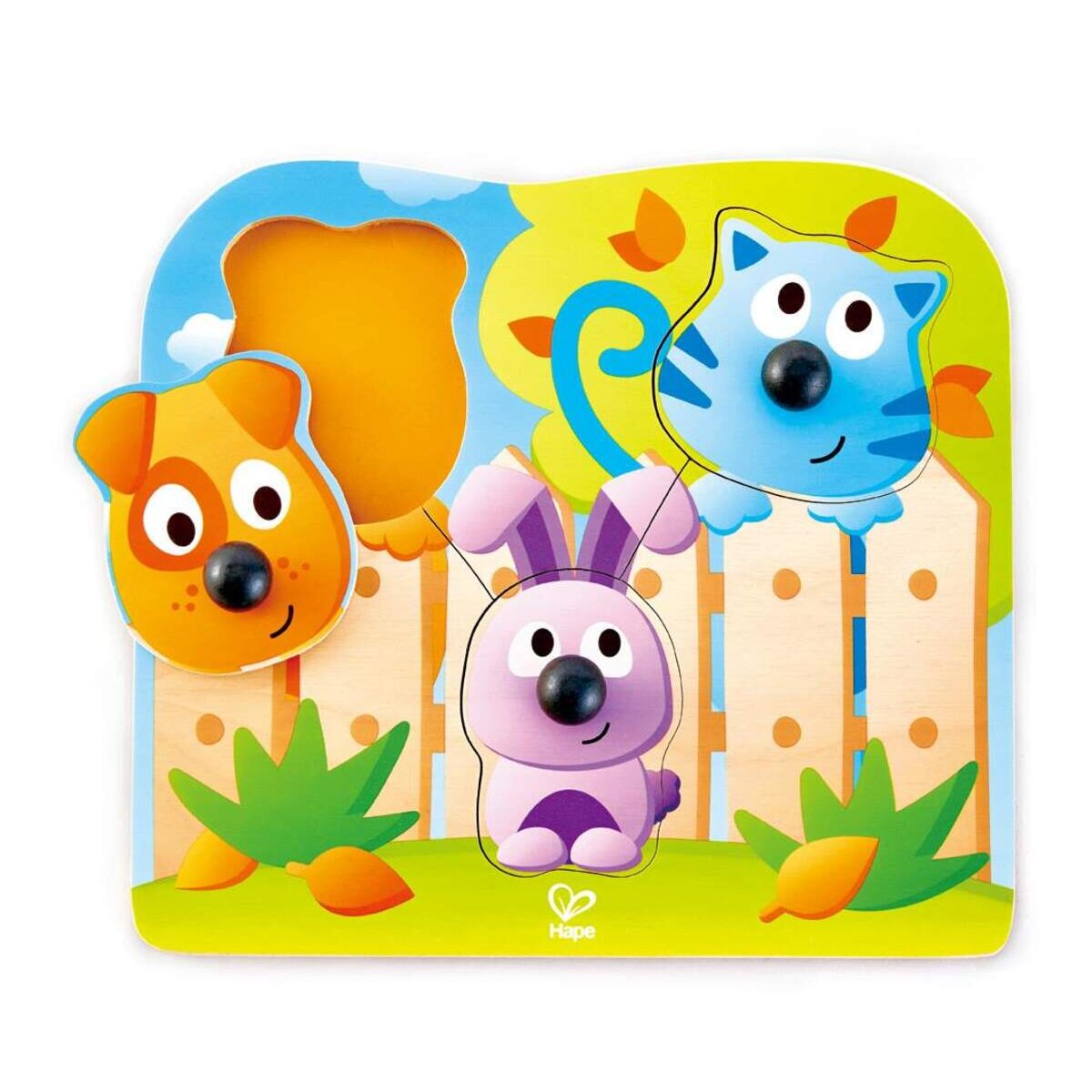 Hape Knopfpuzzle Haustiere