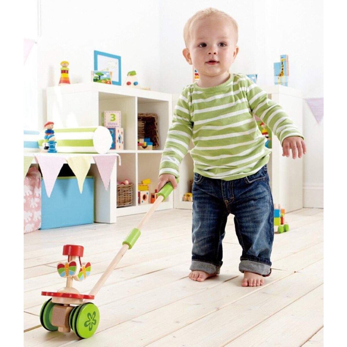 Hape Schiebespielzeug Tanzende Schmetterlinge, 41cm