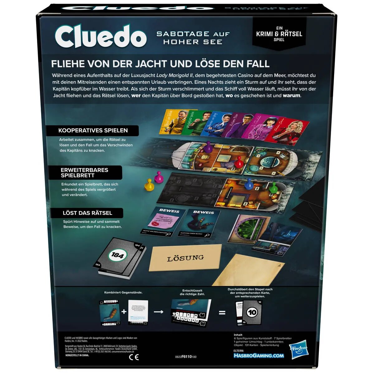 Hasbro Cluedo Sabotage auf hoher See