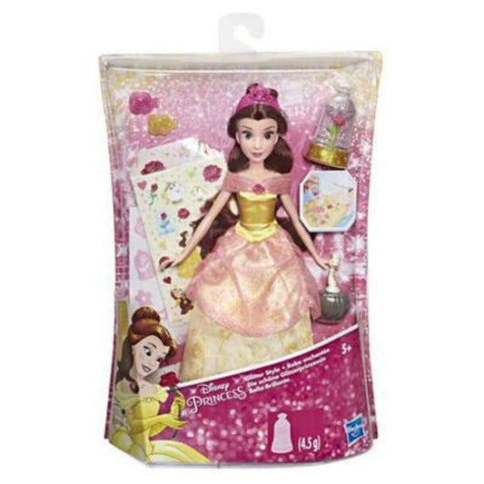 Hasbro Disney Prinzessin Die schöne Glitzerprinzessin Belle mit Kleid