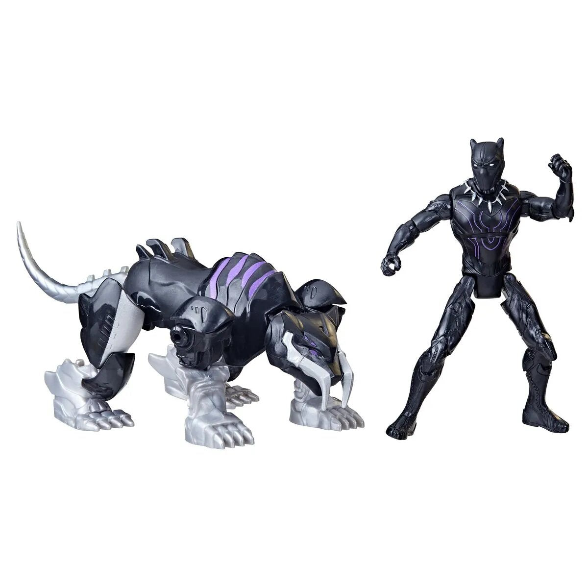 Hasbro Marvel Mech Strike Mechasaurs Black Panther mit Sabre Claw Mechasaur