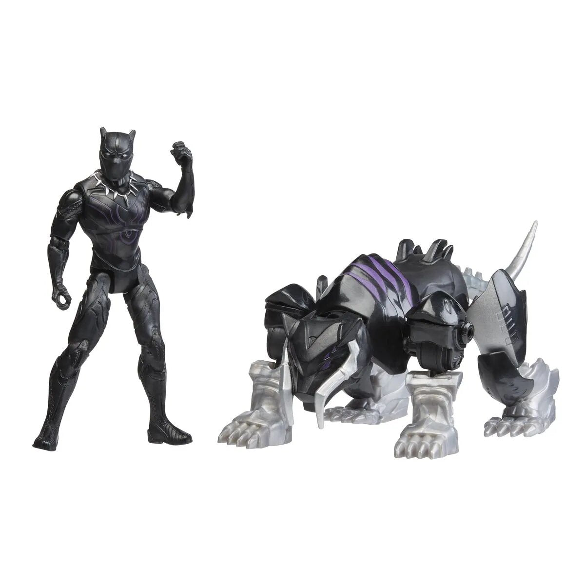 Hasbro Marvel Mech Strike Mechasaurs Black Panther mit Sabre Claw Mechasaur