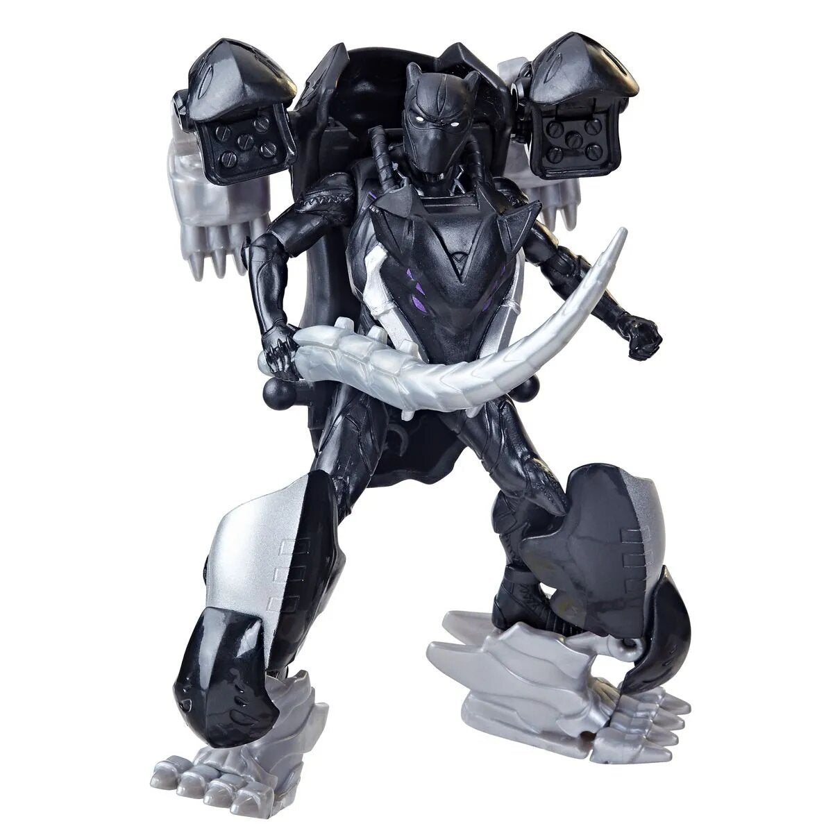 Hasbro Marvel Mech Strike Mechasaurs Black Panther mit Sabre Claw Mechasaur